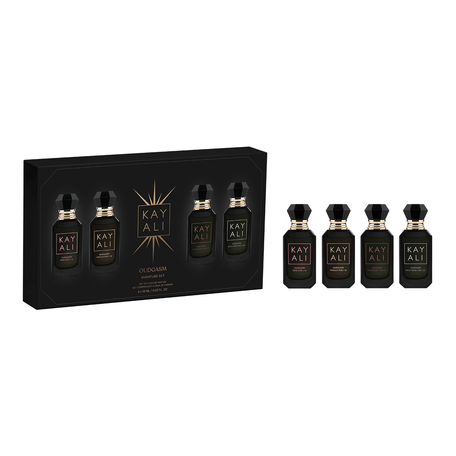 Oudgasm Miniature Set (Vanilla. Rose. Milky Musk. Chocolate)